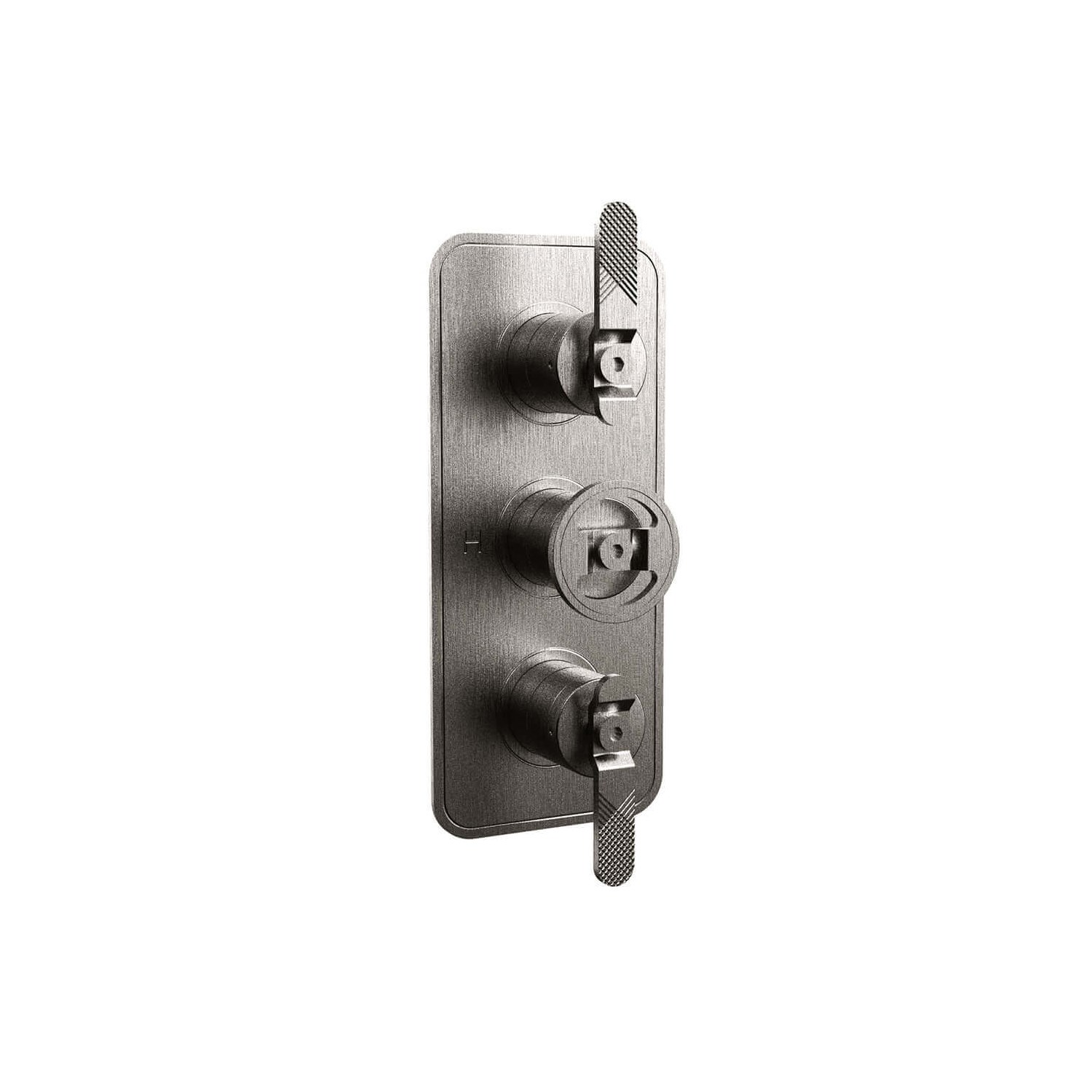Crosswater Union 2 Outlet 3 Handle Concealed Thermostatic Shower Valve with Wheel &