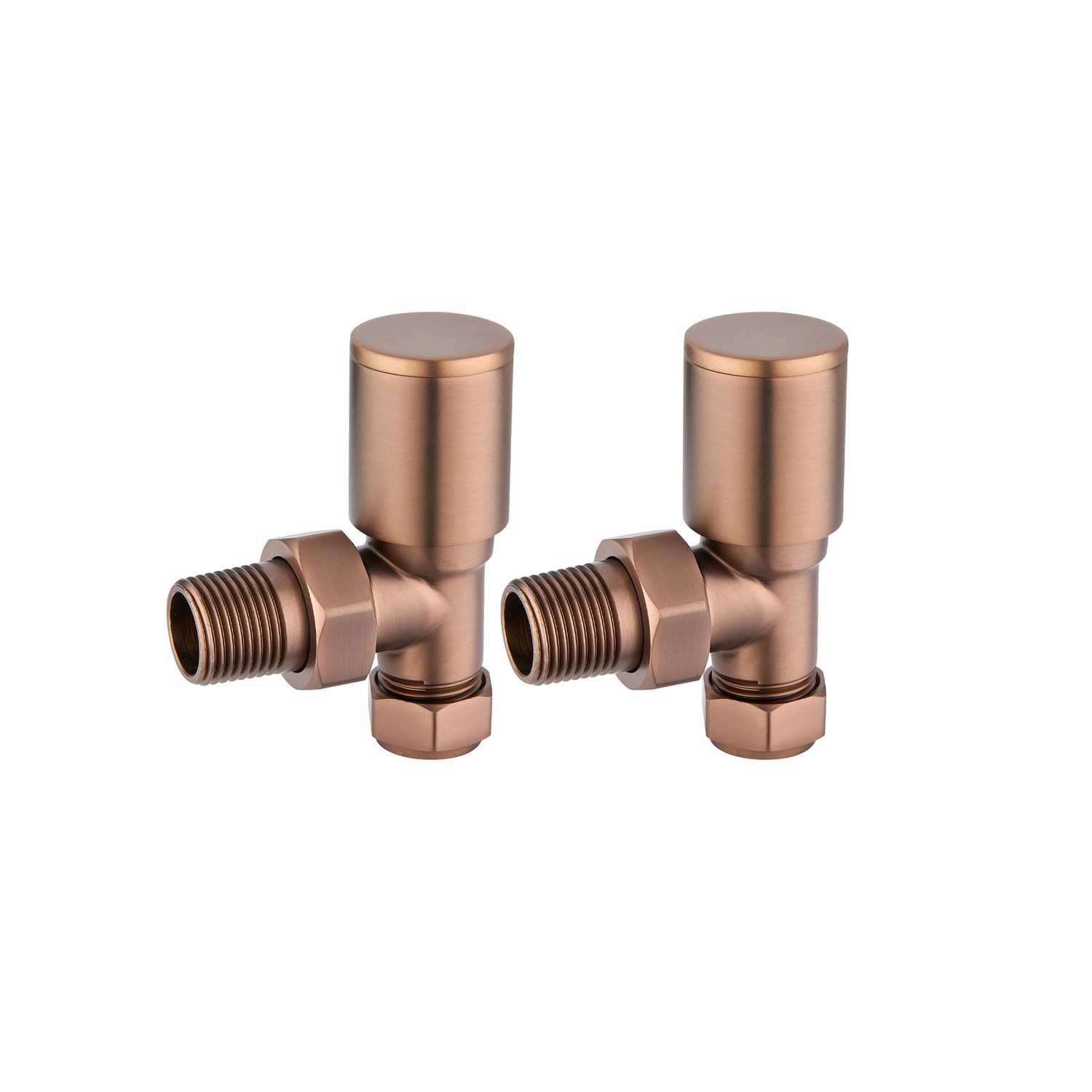 Toasty Brushed Bronze Round Manual Valve