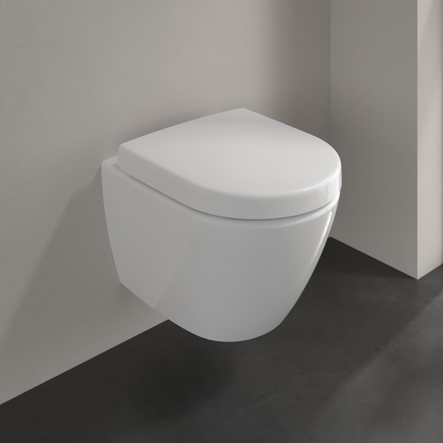 Villeroy & Boch Subway 2.0 Rimless Wall Hung Compact Toilet & Soft Close Seat