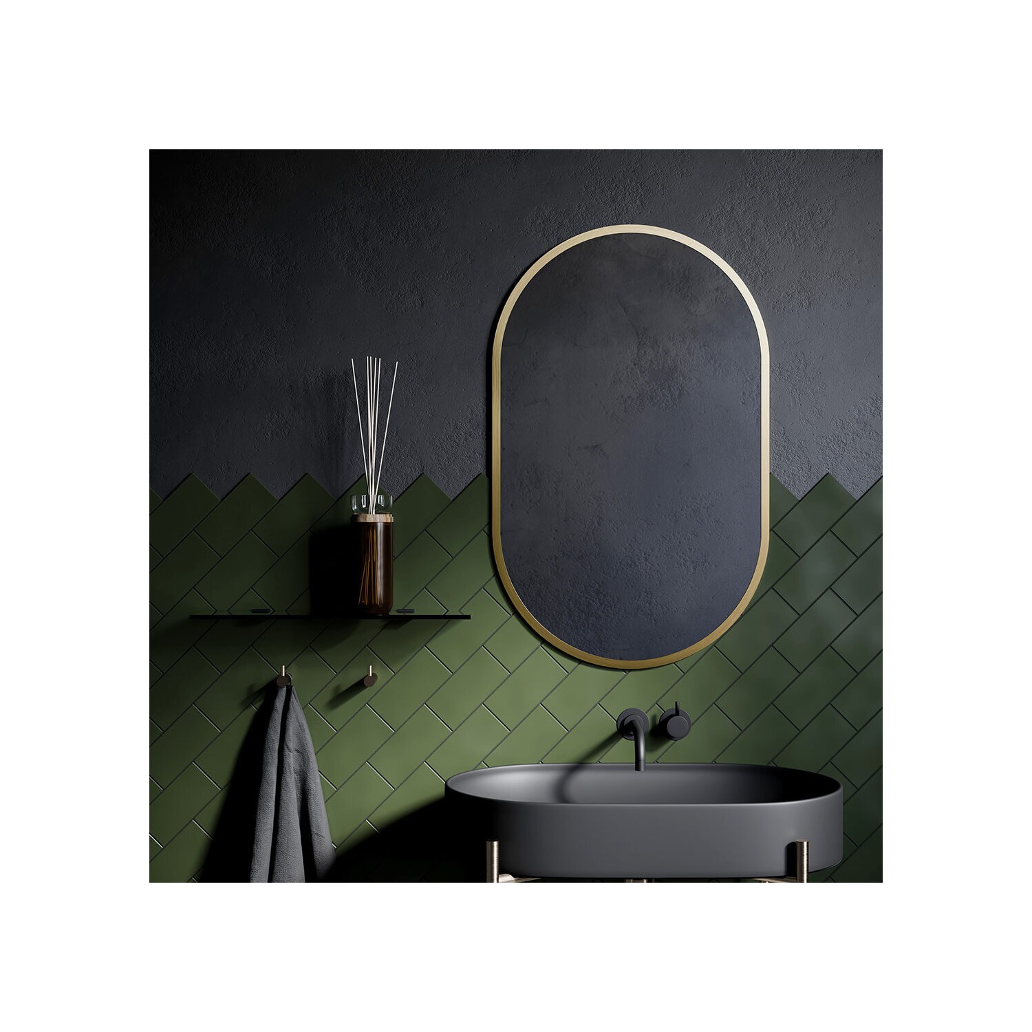 Docklands Capsule Mirror 500 x 800mm