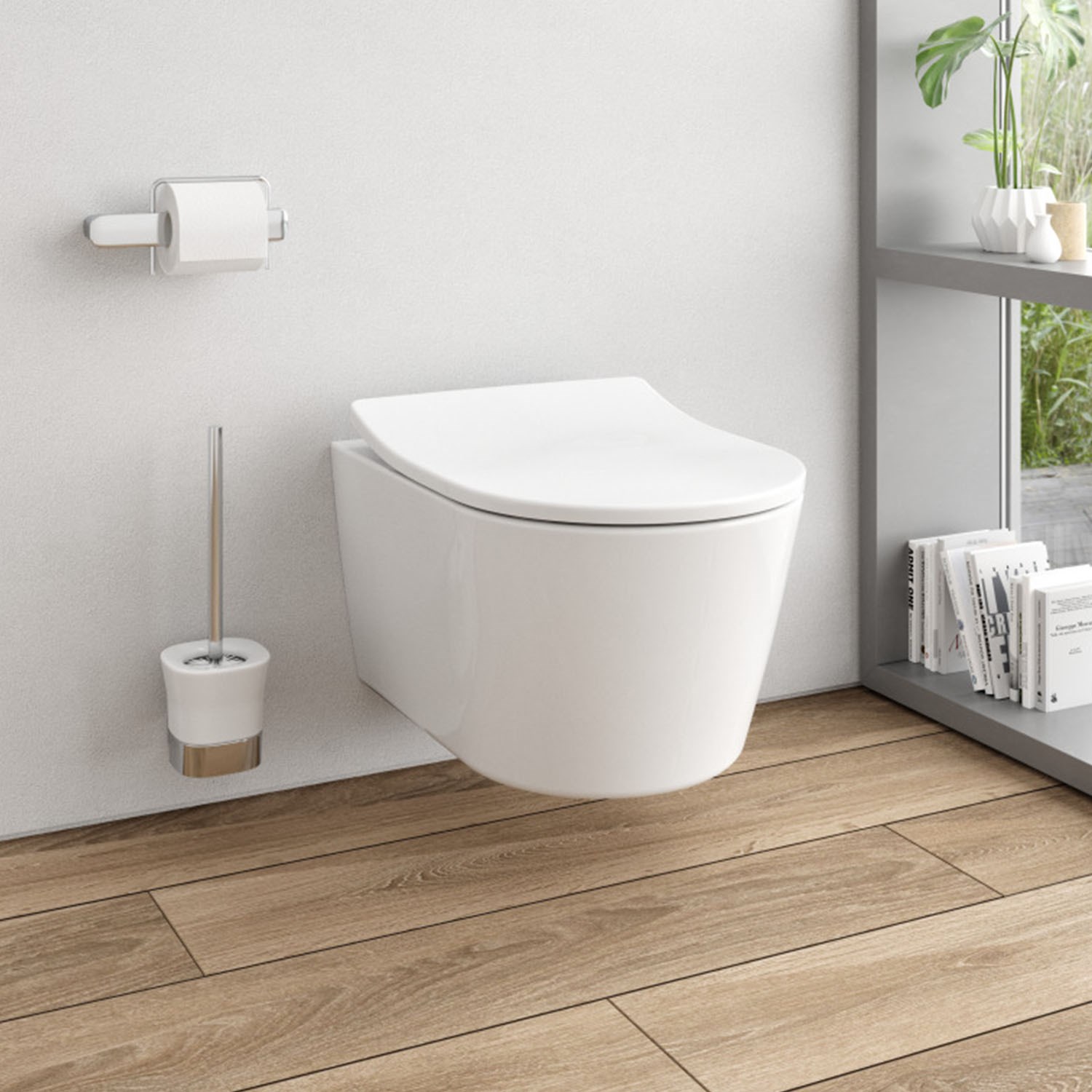 TOTO RP Rimless Wall Hung Toilet With Slimline Soft Close Seat Drench TOTO RP Rimless Wall Hung Toilet With Slimline Soft Close Seat Drench