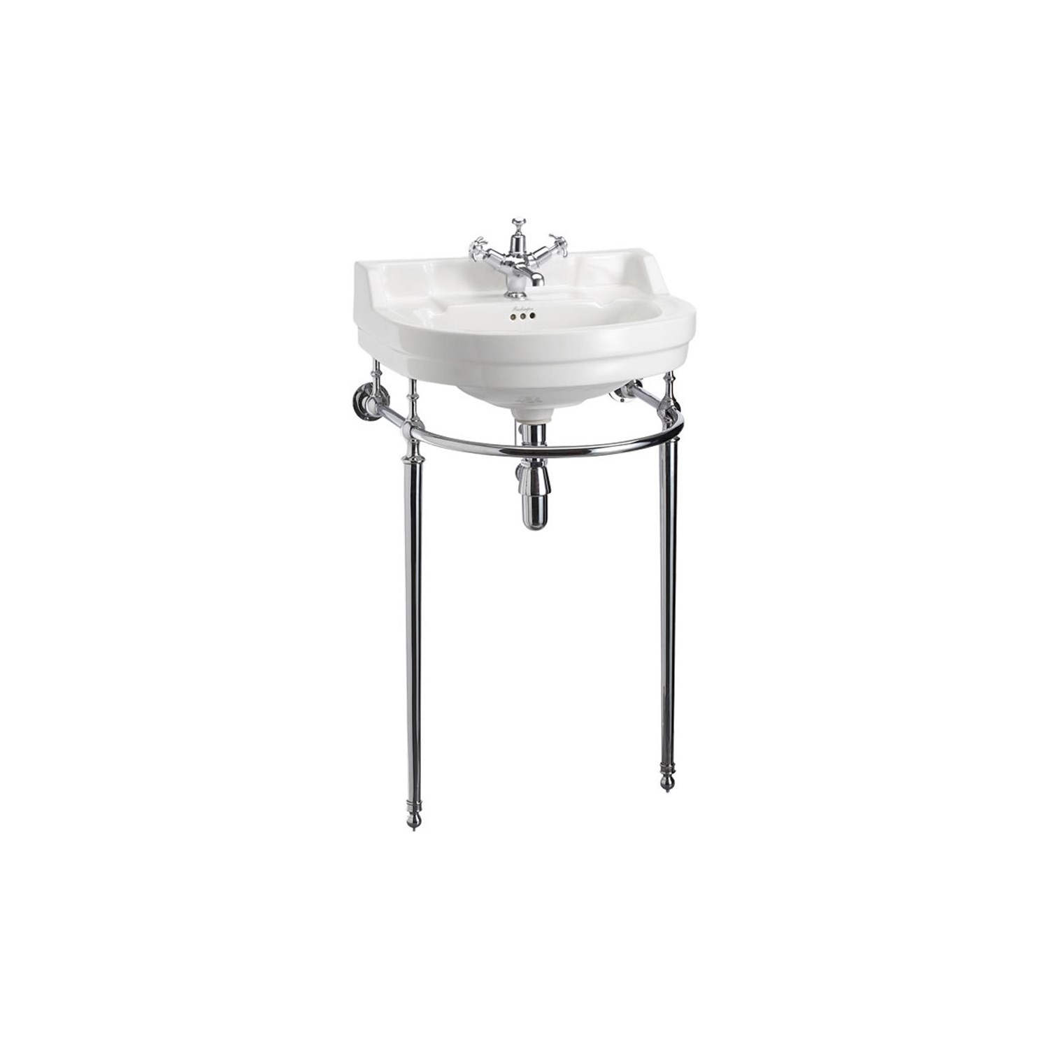 Burlington Edwardian 56cm Round Basin & Regal Height Basin Stand