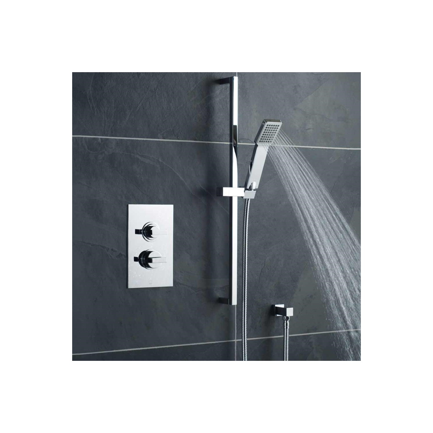 Vado V2 Slide Rail Shower Kit with Shower Handset and Hose