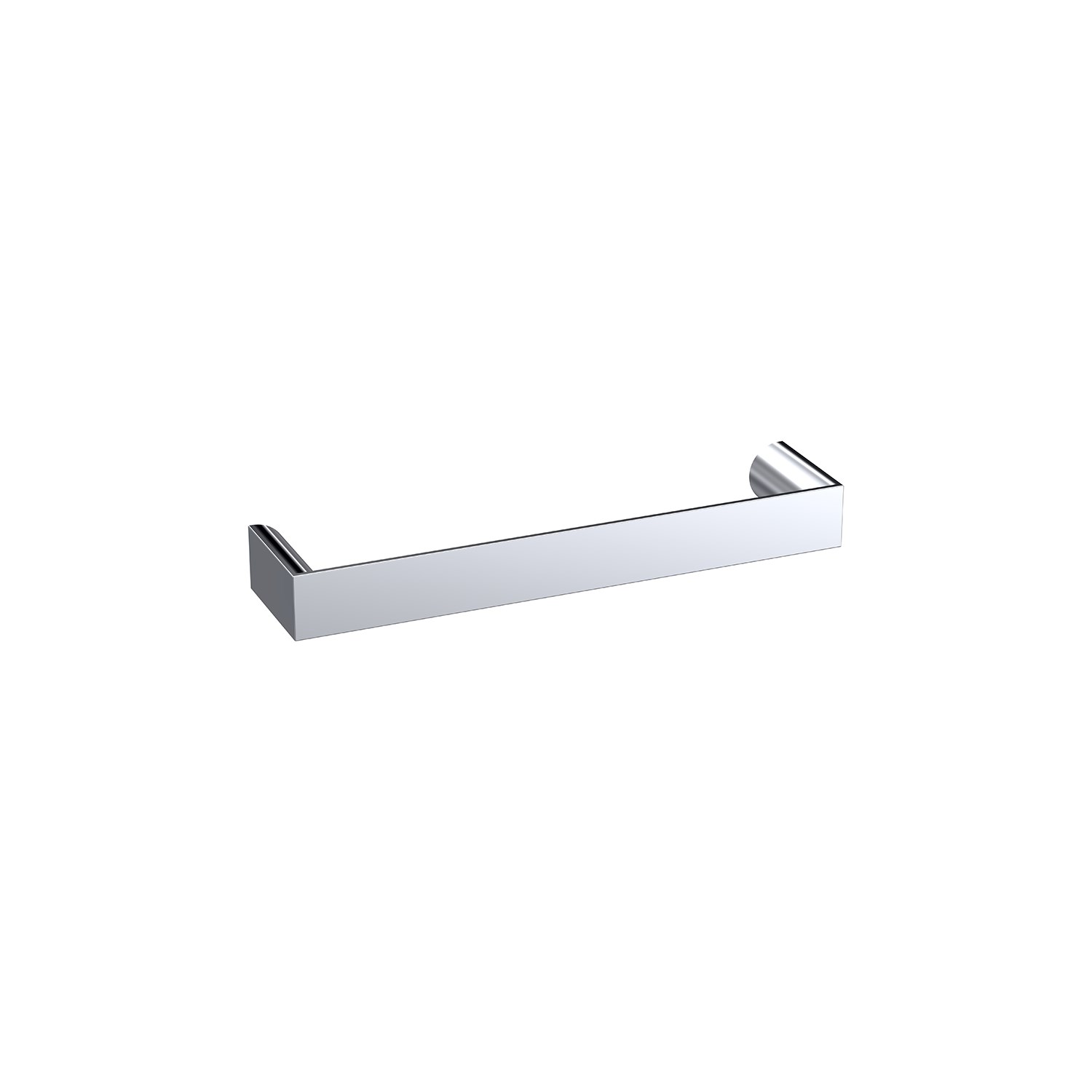 Drench Chrome Rectangular D Bar Furniture Handle - 96mm Centres | Drench