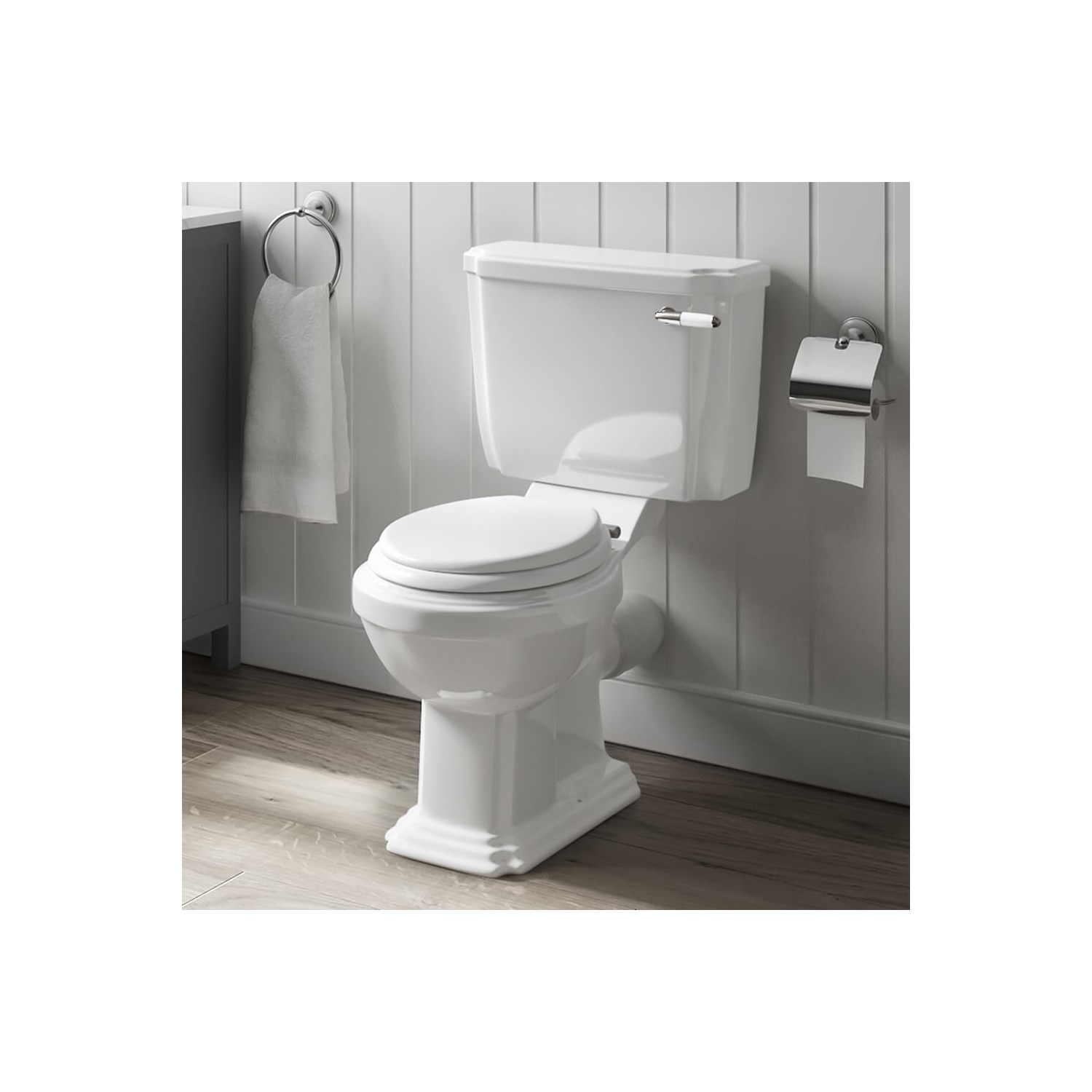 Butler & Rose Darcy Traditional Close Coupled Toilet (Excluding Seat)