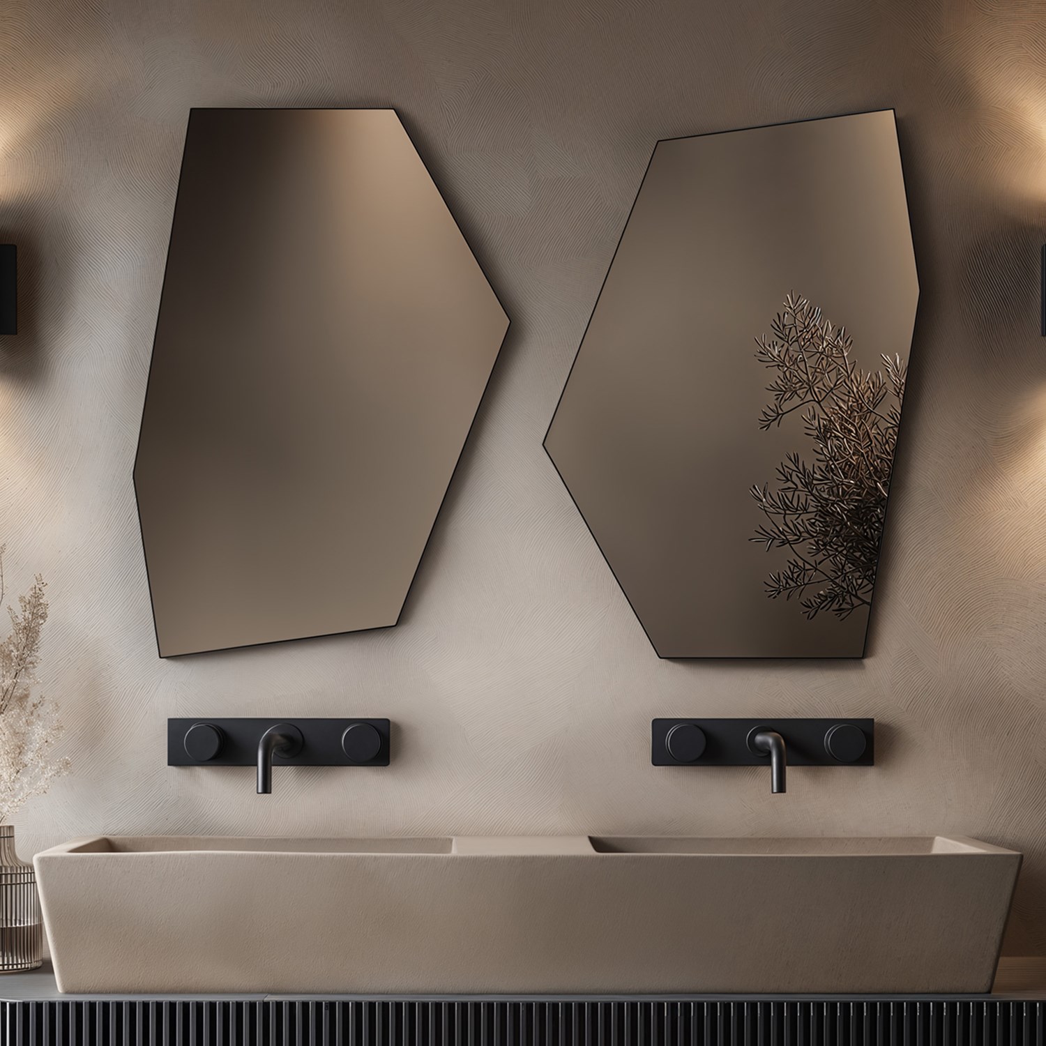 Oslo Irregular Hexagon Mirror 550 x 800mm
