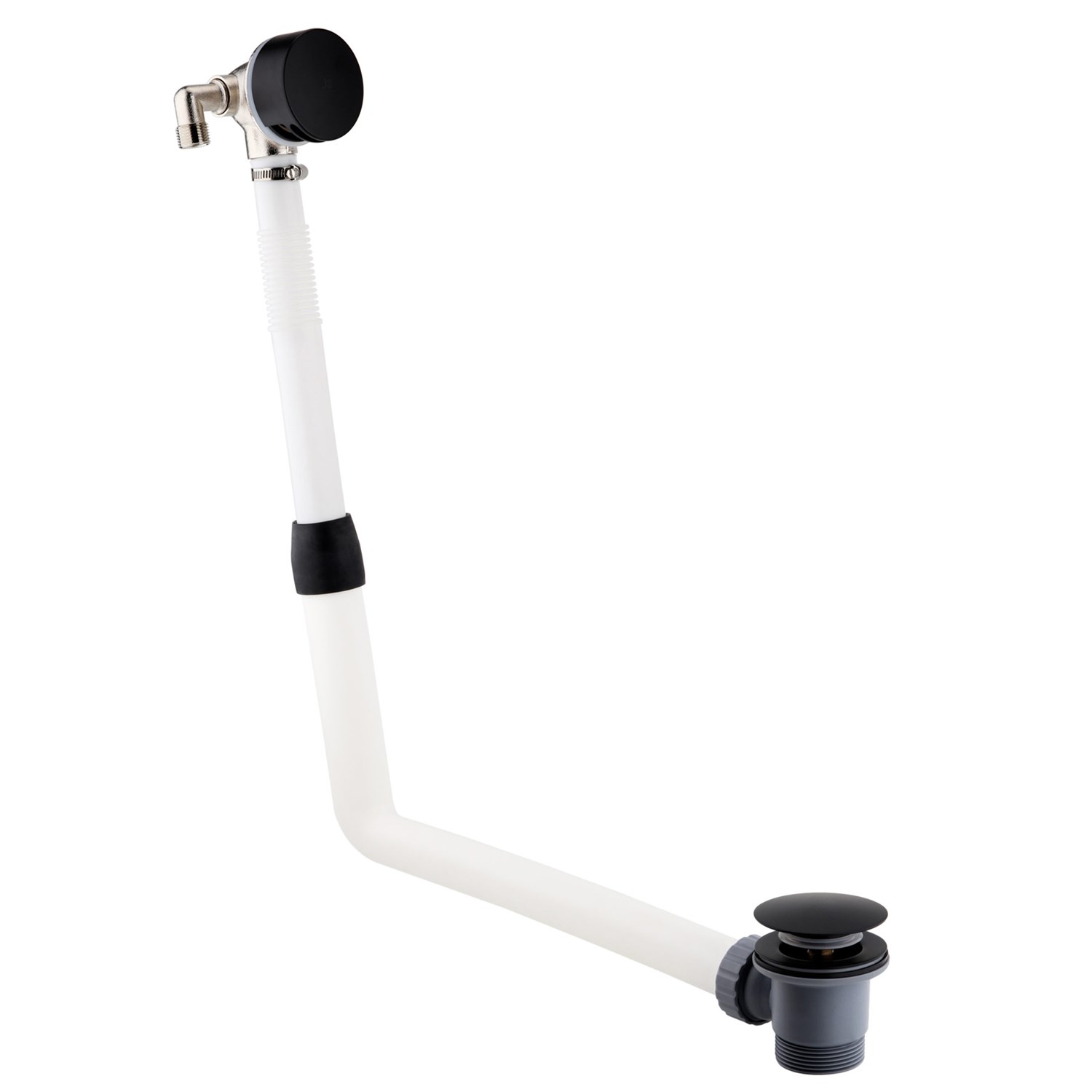 VOS Overflow Bath Filler Click Clack Waste Matt