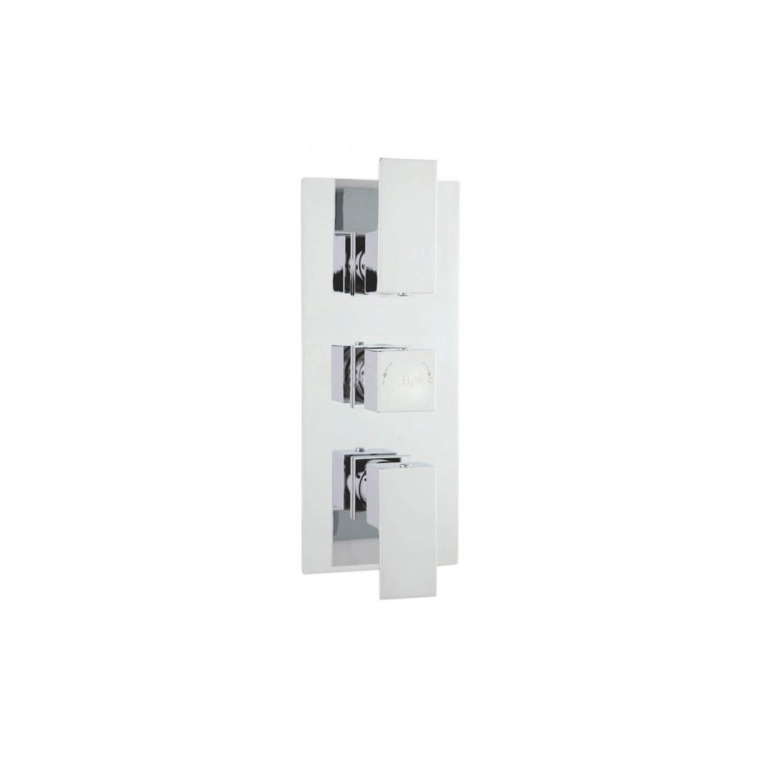 Hudson Reed Art 2 Outlet Thermostatic Concealed Shower Valve (3 Handles)