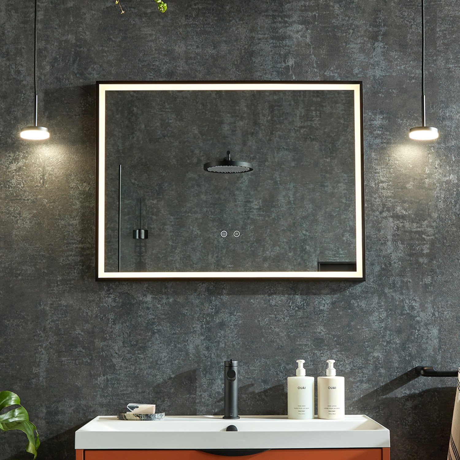 Safari Rectangular Illuminated Mirror Demister Pad & Change LEDs 800 x 600mm