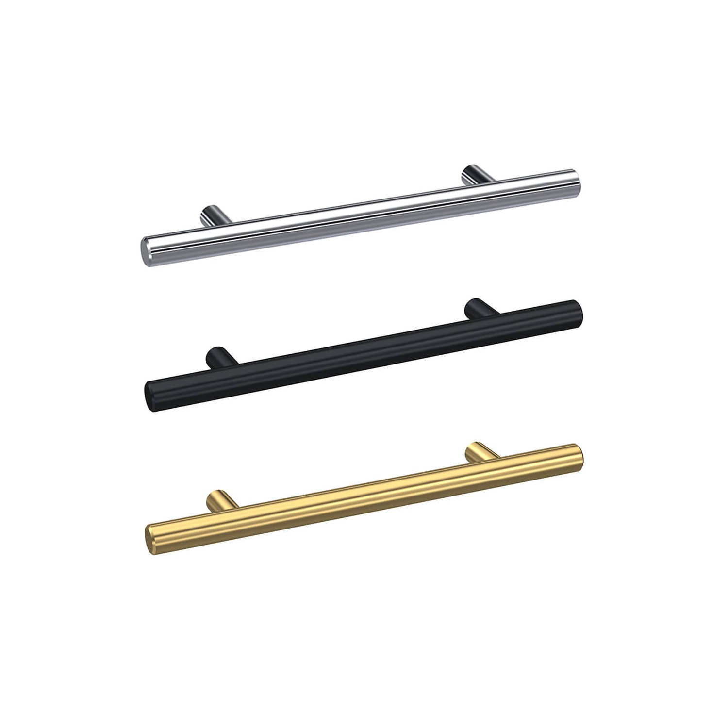 Drench T Bar Furniture Handle - 96mm Centres