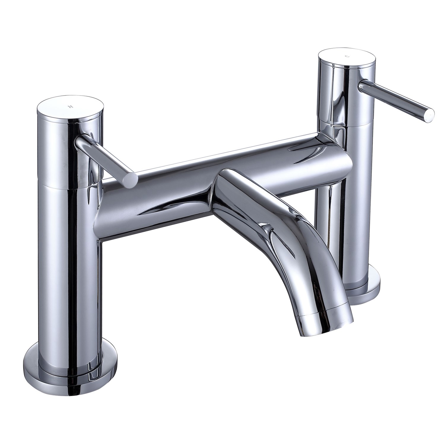 Harbour Clarity Chrome Deck Mounted Bath Filler | Drench