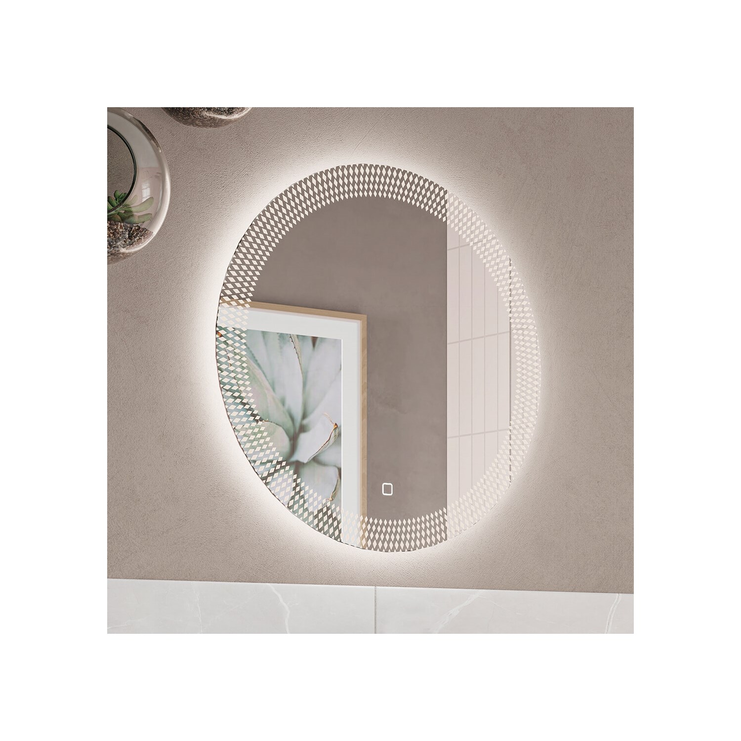 Canvass 600mm LED Illuminated Mirror Demister Pad