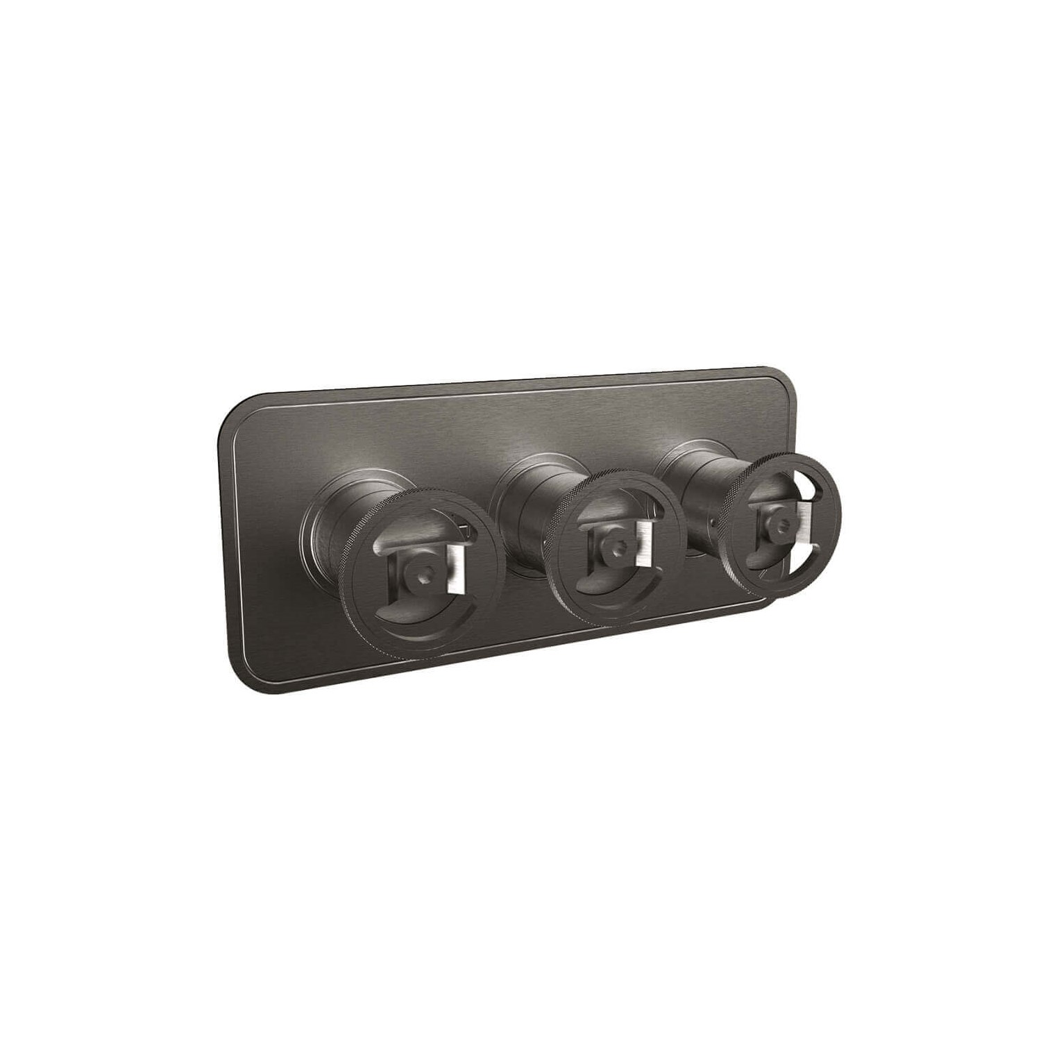 Crosswater Union 2 Outlet Landscape Concealed Thermostatic Shower Valve with Wheels -