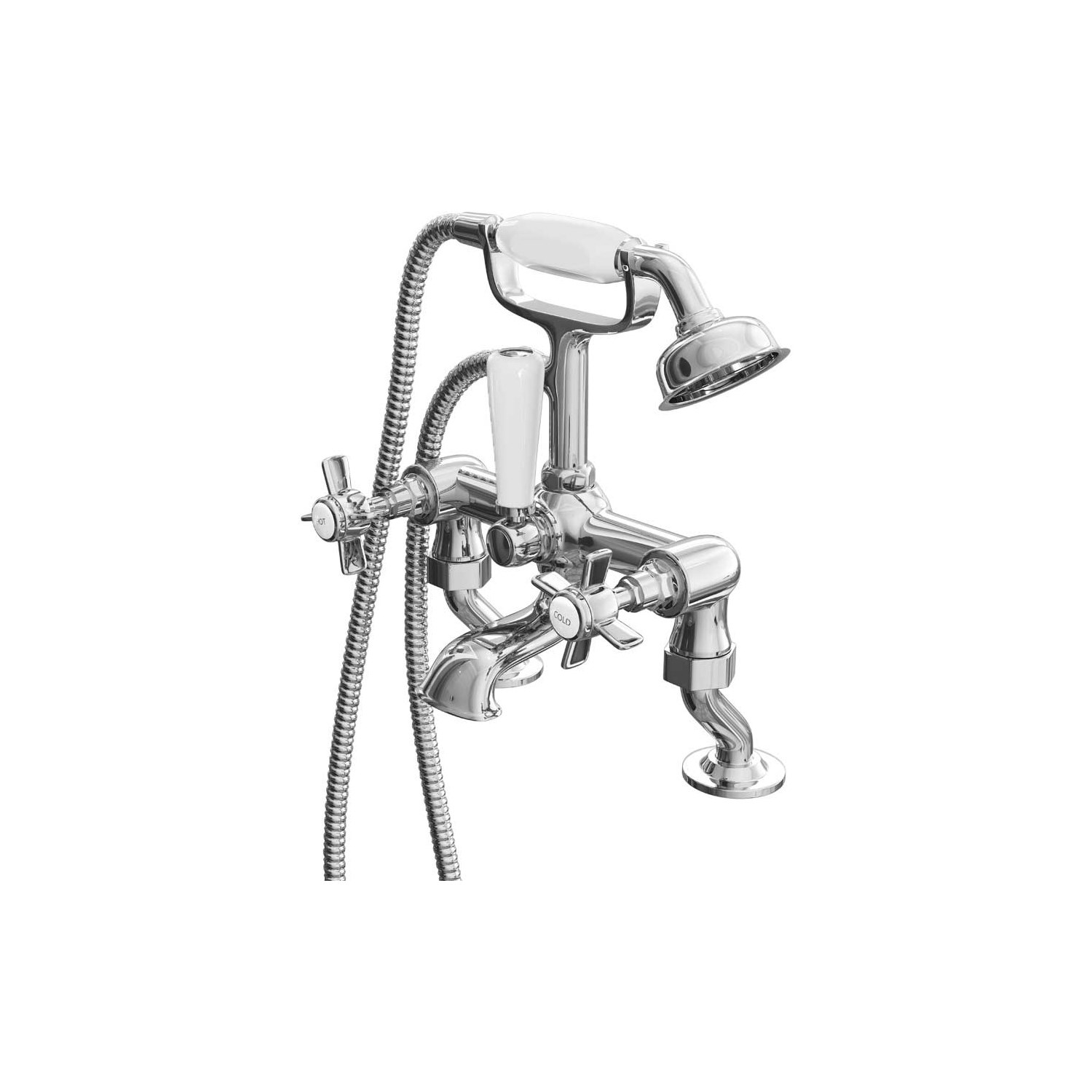 Butler & Rose Loretta Cranked Traditional Bath Shower Mixer