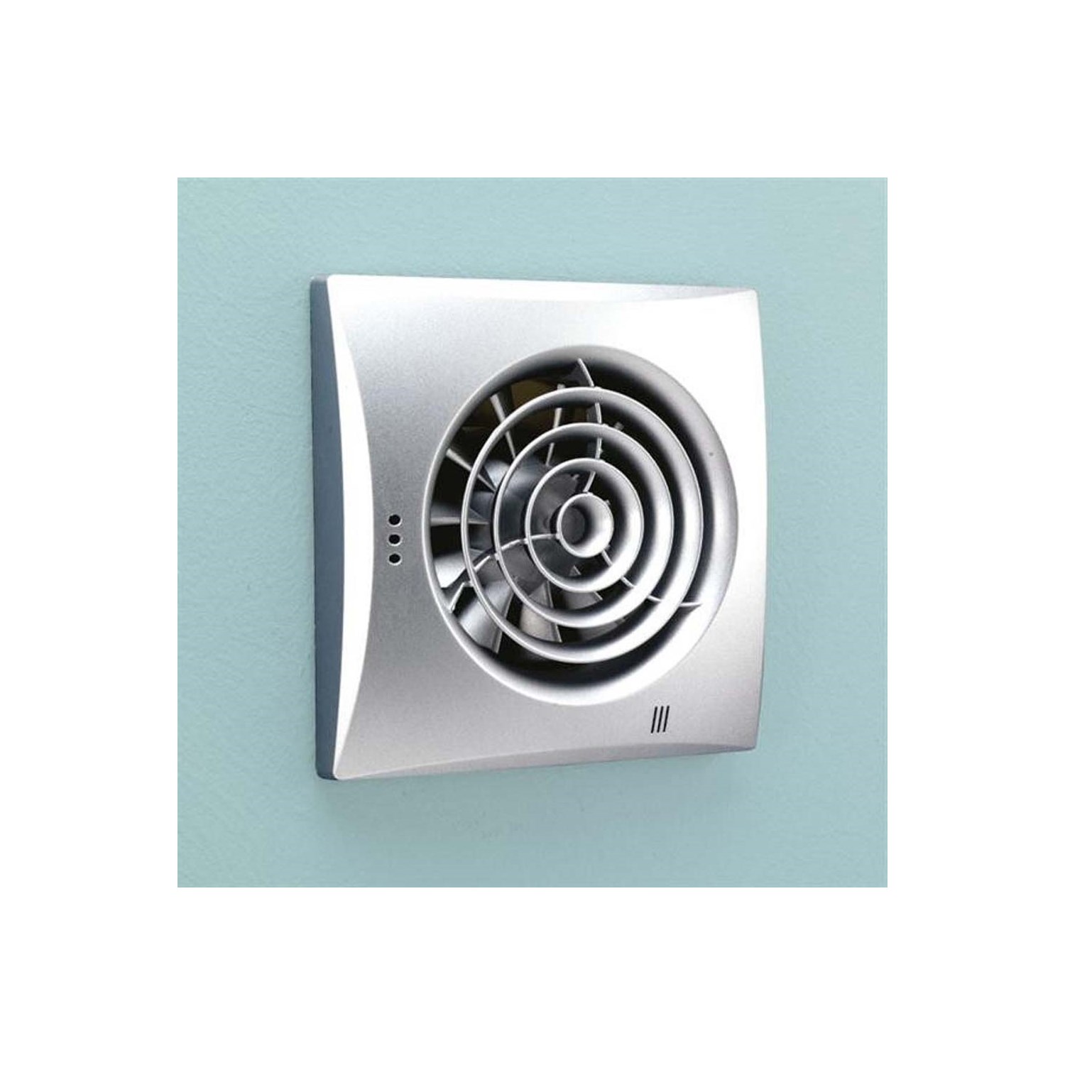 hib. Hush Wall Mounted Slimline Lowprofile Fan with Timer & Humidity Sensor