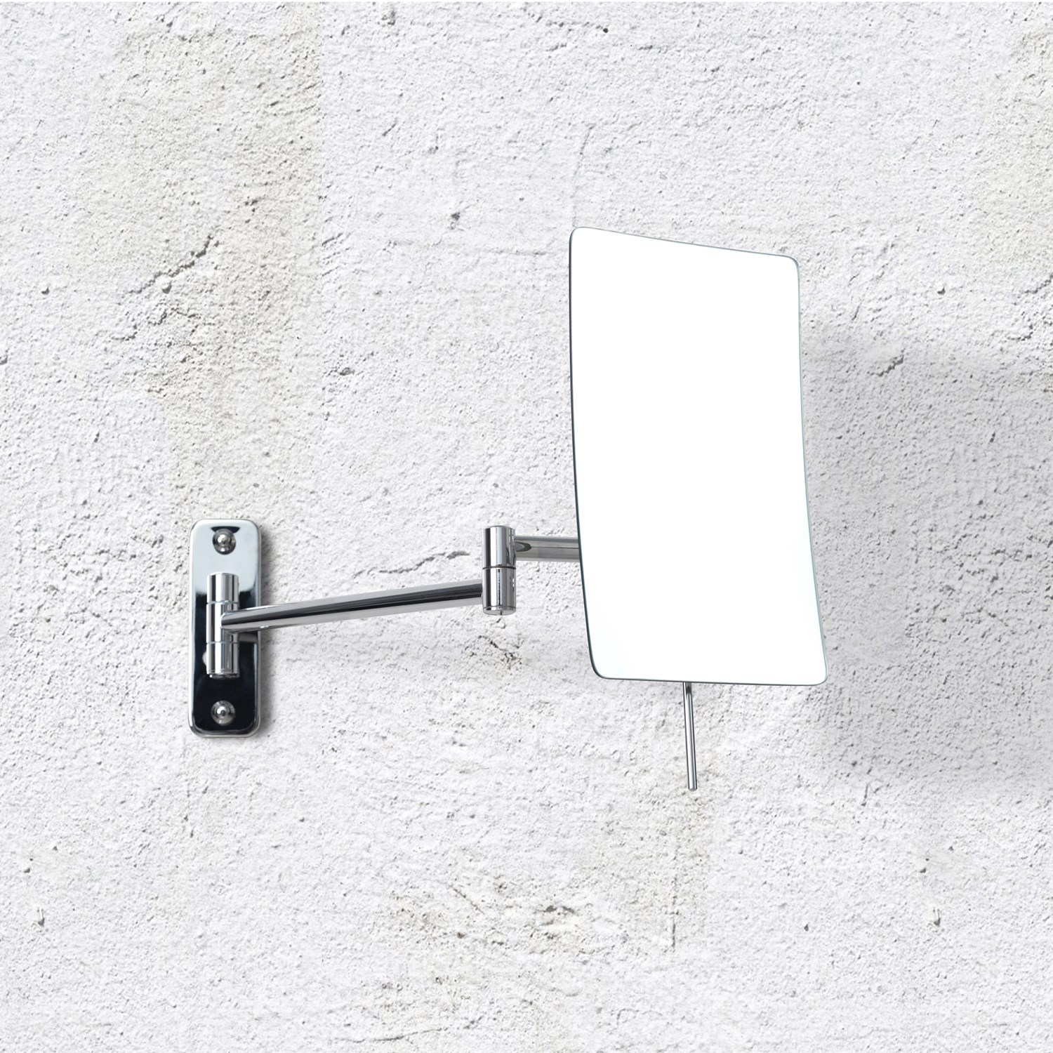 Blake Rectangular Magnifying Chrome Mirror 130 x 210mm