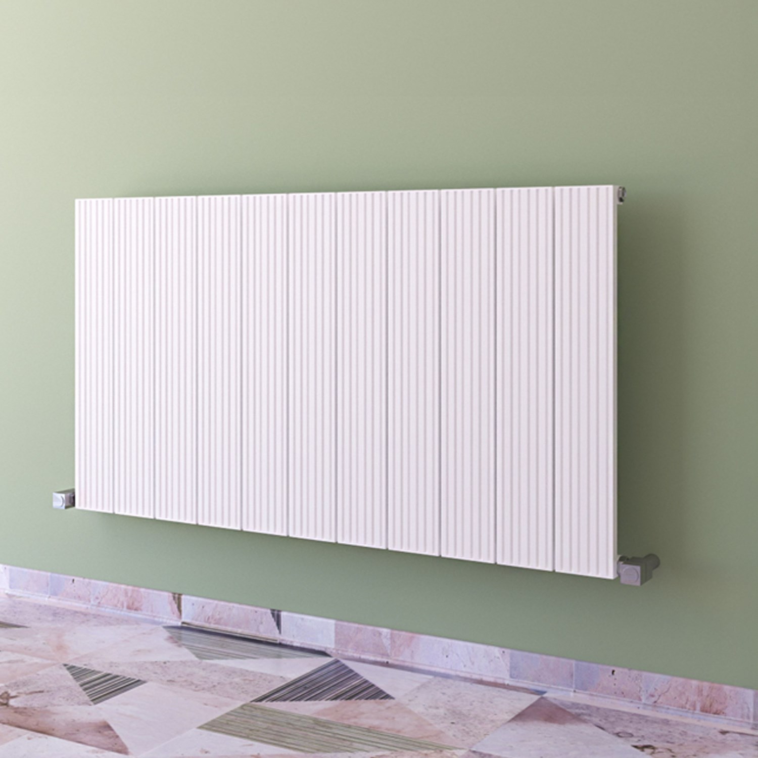 Monza Single Panel Horizontal Aluminium Radiator