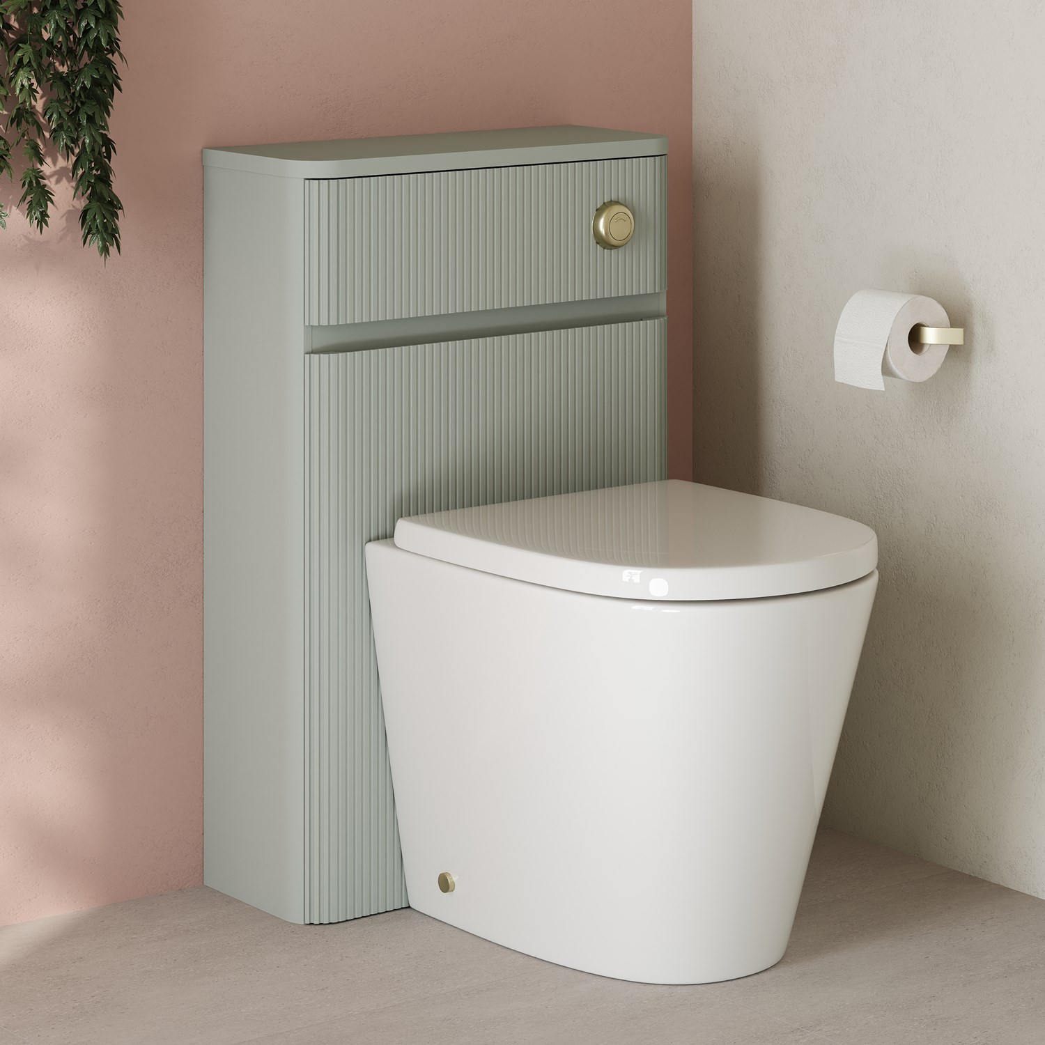 Drench Origin 500mm Fluted Back To Wall WC Unit