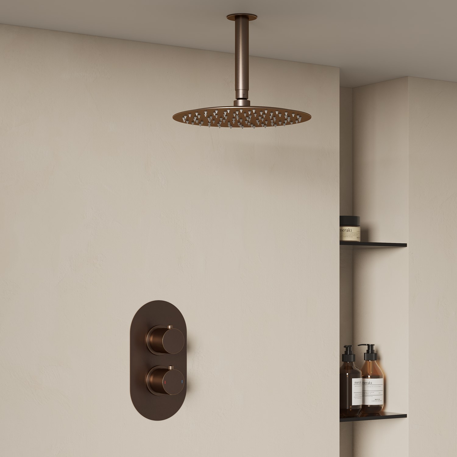Harbour Clarity Brushed Bronze Concealed Shower Valve