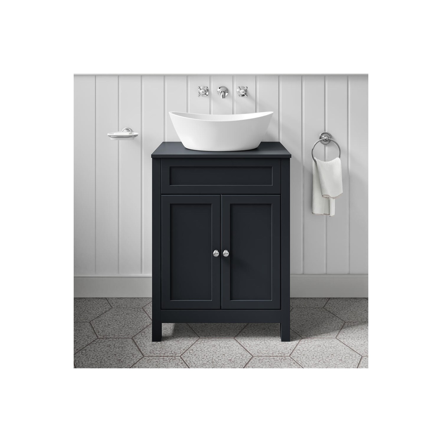Butler & Rose Catherine 600mm Floorstanding Vanity Unit & Countertop