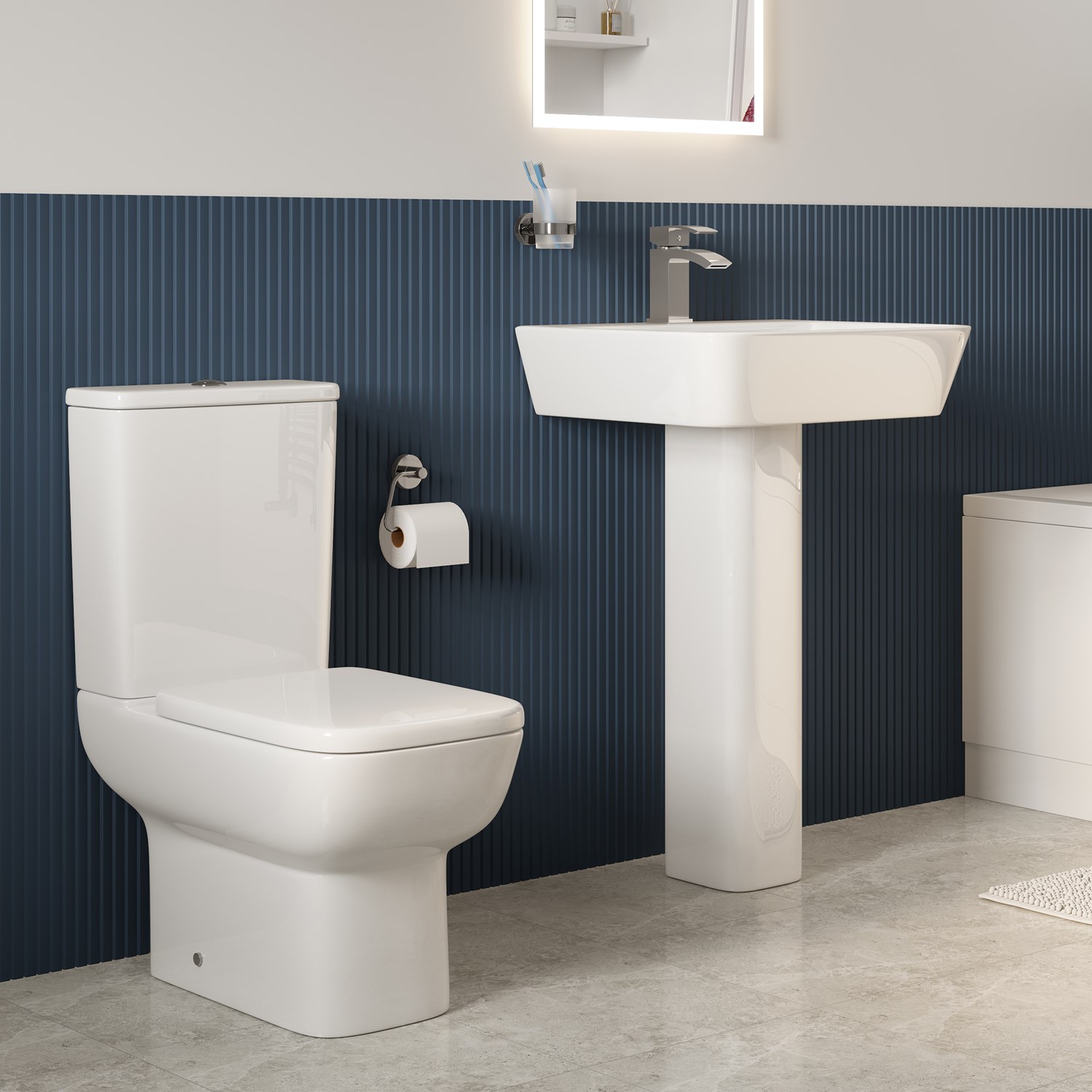 Harbour Icon Rimless Toilet & Basin Bathroom Suite