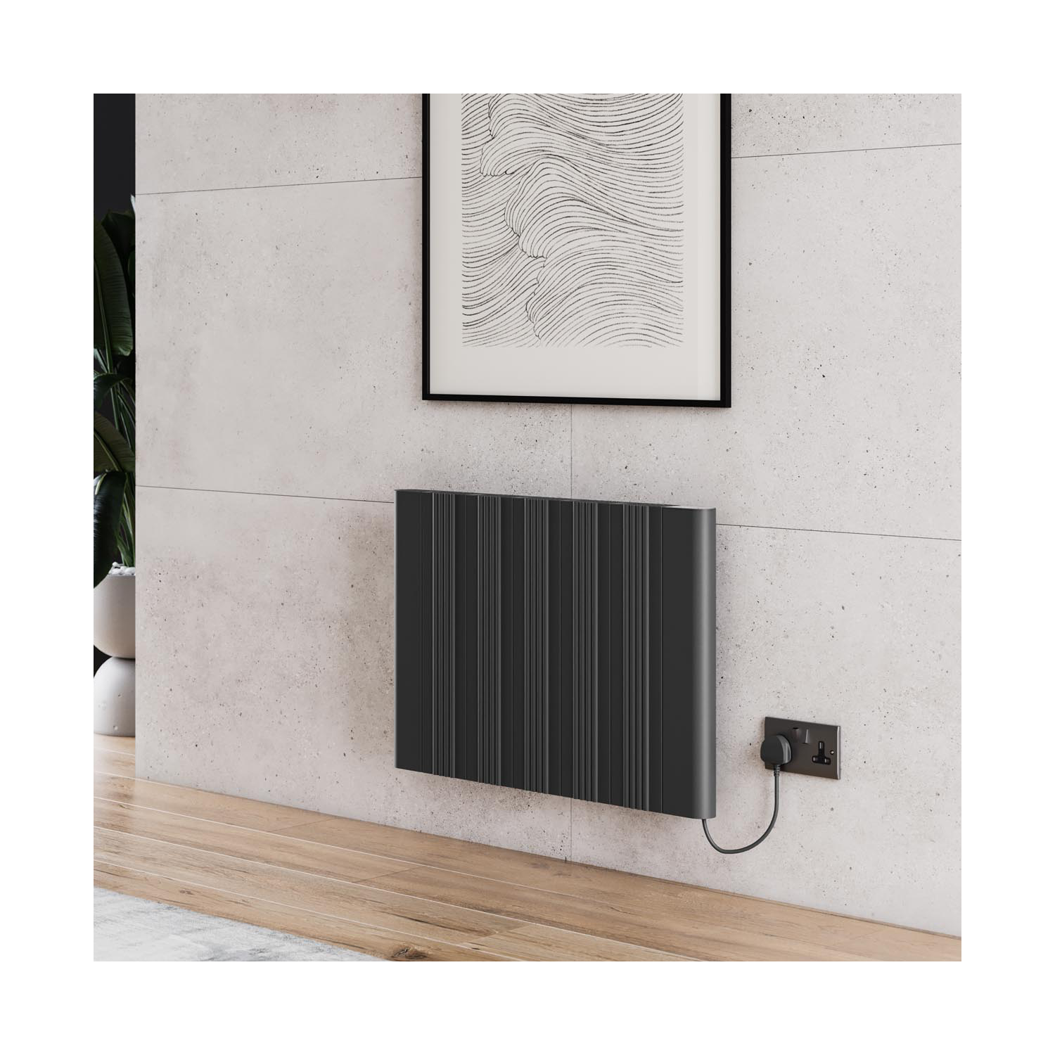 Seren Smart Electric Plug Horizontal Radiator