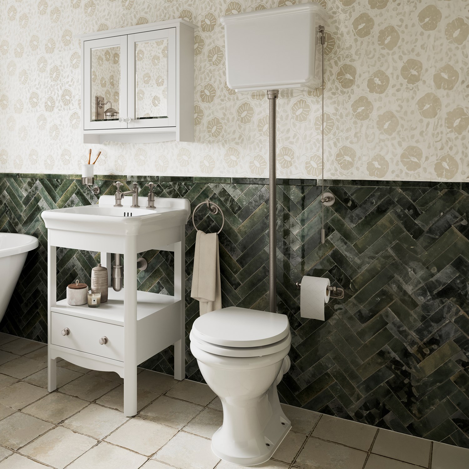 Burlington Guild Rimless High Level Toilet