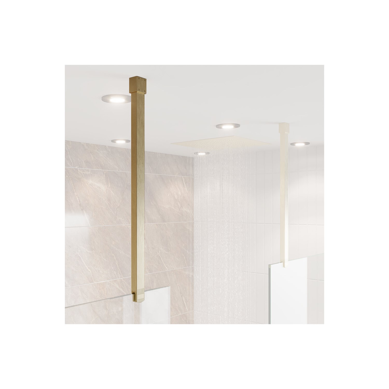 Crosswater Gallery 8 & 10 Glass to Ceiling Bracing Bar 600mm