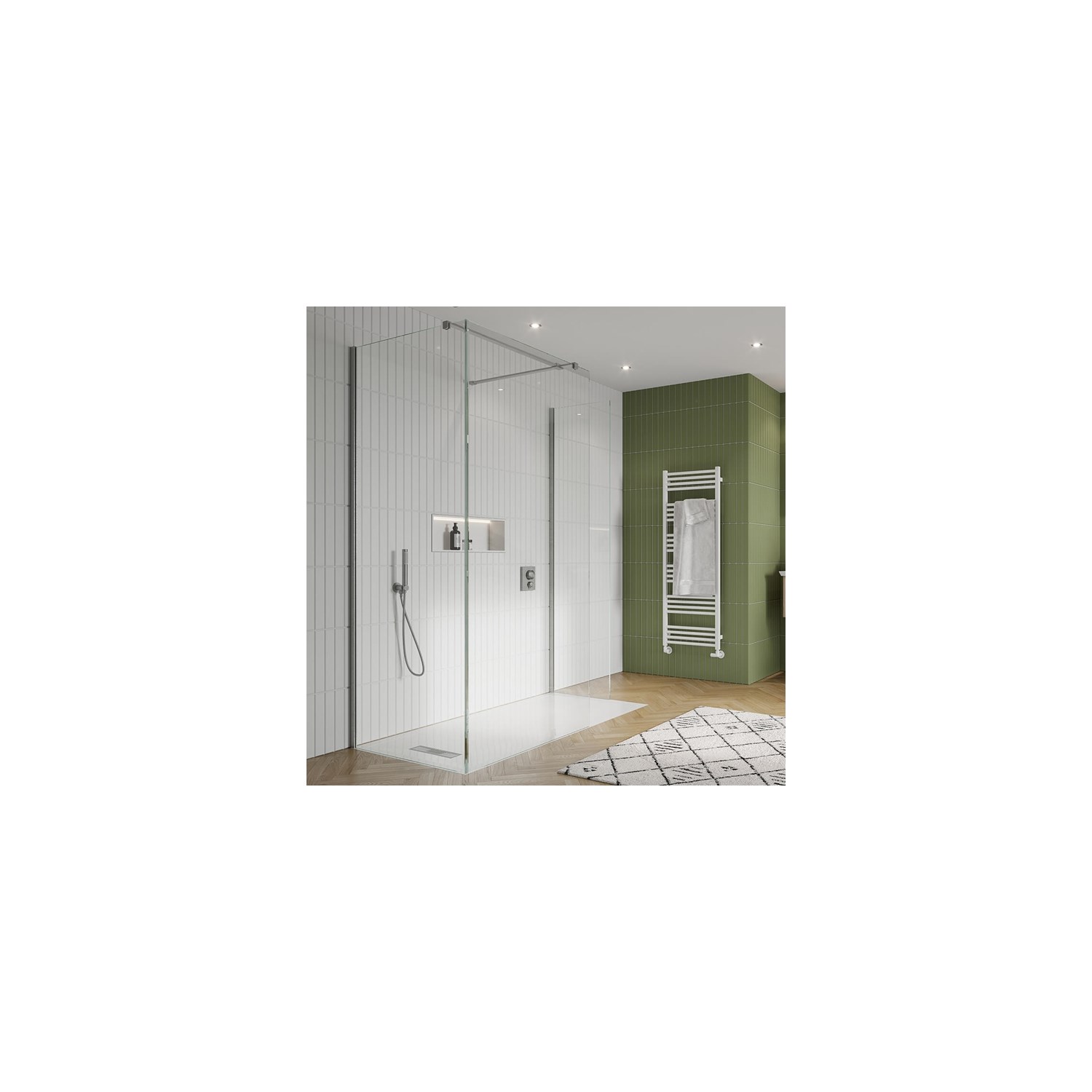 Crosswater Gallery 10 Walk In Shower Enclosure 10mm Panels with Multiple Configurations -