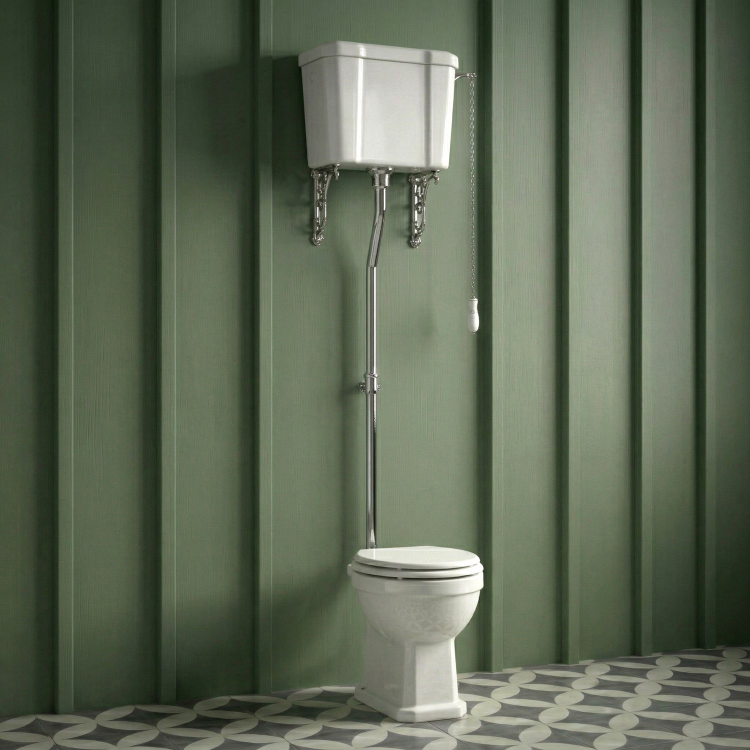 Butler & Rose Catherine High Level Toilet with Pan