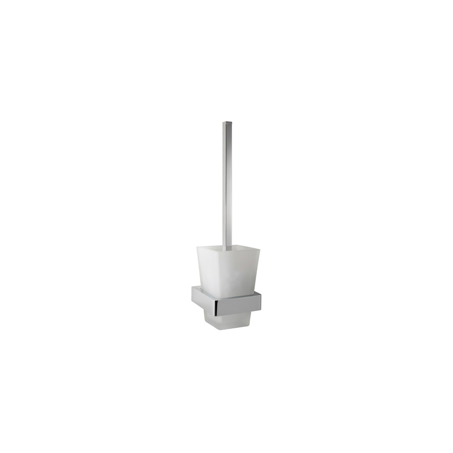 Vado Shama Toilet Brush and Frosted Glass Holder