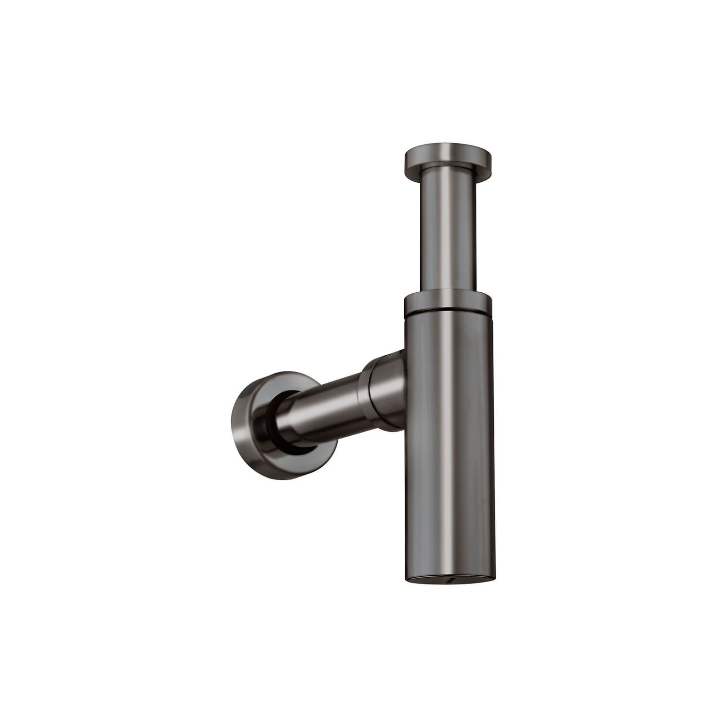 Crosswater Union Bottle Trap - Brushed Black Chrome