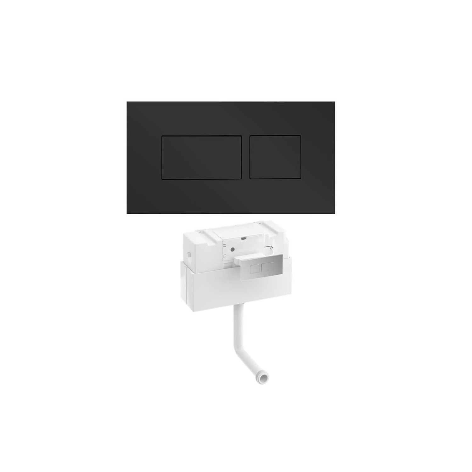 Hoxton Dual Flush Plate & Cistern Matt