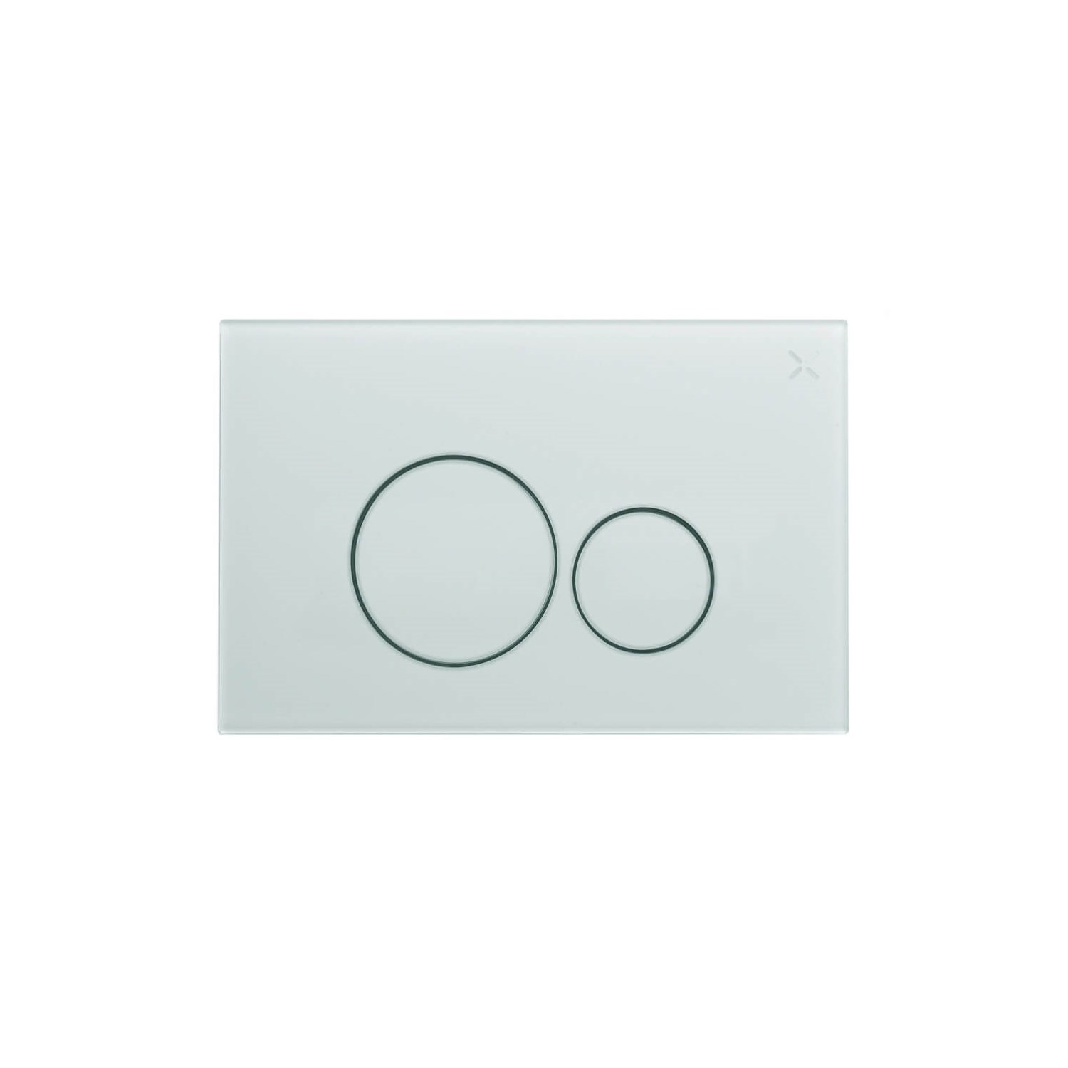Crosswater Glass Dual Flush Plate